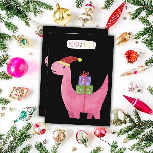 メリー&ブライトディーノホリデーカード シーズンカード