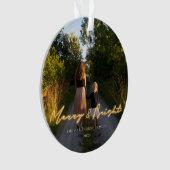 メリー&ブライトネオンレタリングフォトホリデー オーナメント (正面)
