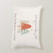 メリー&ブライトパステル手描きクリスマスツリー アクセントクッション (裏面(縦))