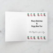 メリー&ブライトパーソナライズされたサンタ シーズンカード (内部)