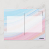 メリー&ブライトピンクパステルホリデーフォトコラージュ ポストカード (裏面)