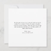 メリー&ブライトファミリークリスマスホリデーカード サンキューカード (裏面)