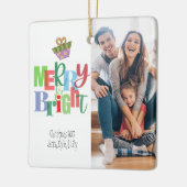 メリー&ブライトフォトセラミック正方形オーナメント セラミックオーナメント (左)
