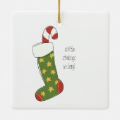 メリー&ブライトフォトセラミック正方形オーナメント セラミックオーナメント (裏面)