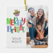 メリー&ブライトフォトセラミック正方形オーナメント セラミックオーナメント (正面)