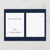 メリー&ブライトフォトブルースターライトホリデー シーズンポストカード (裏面)