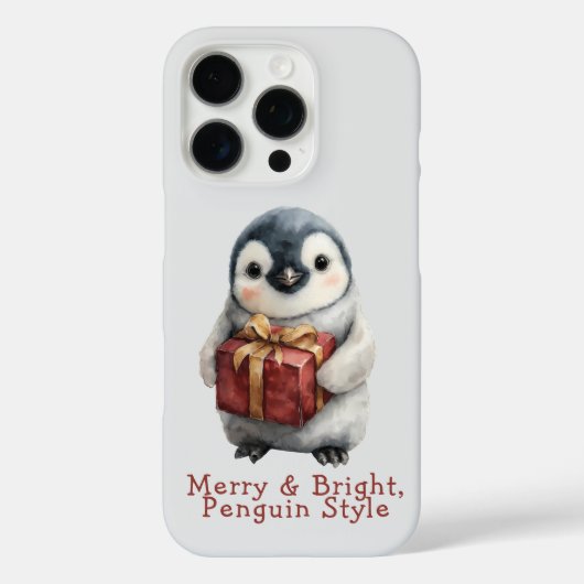 メリー&ブライトペンギンクリスマス Case-Mate iPhoneケース (裏面)