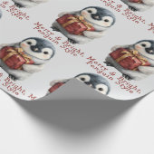 メリー&ブライトペンギン ラッピングペーパー (角)