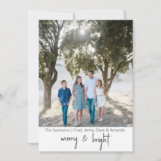 メリー&ブライトホリデーカード シーズンカード (正面)