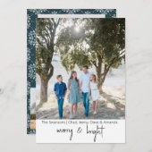 メリー&ブライトホリデーカード シーズンカード (正面/裏面)