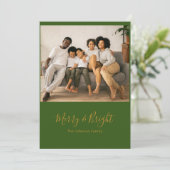 メリー&ブライトホリデークリスマスカード シーズンカード (スタンド正面)