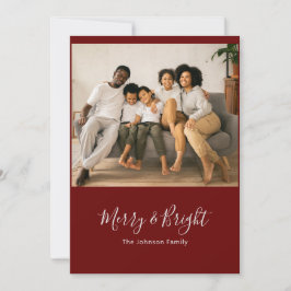 メリー&ブライトホリデークリスマスカード シーズンカード
