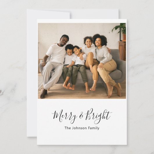 メリー&ブライトホリデークリスマスカード シーズンカード (正面)