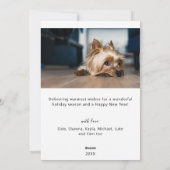 メリー&ブライトホリデークリスマスカード シーズンカード (裏面)