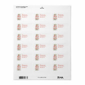 メリー&ブライトホリデーフローラ住所 シール (フルシート)