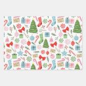 メリー&ブライトホリデー応援ラッピング紙シート ラッピングペーパーシート (正面)