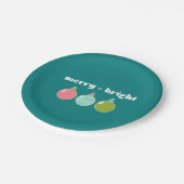 メリー +ブライトホリデー紙プレート ペーパープレート (アングル)