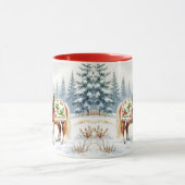 メリー&ブライトホリーシェトランドポすてきニークリスマ マグカップ (中央)