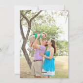 メリー&ブライトホリーリースかわいい家族写真 シーズンカード (裏面)