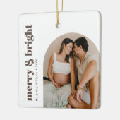 メリー&ブライトミニマリストアーチフレームボホシック セラミックオーナメント (左)