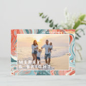 メリー&ブライトモダンリキッド大理石フォトホリデー (スタンド正面)