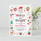 メリー&ブライトレッドグリーンサンタパーティー 招待状 (スタンド正面)