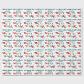 メリー&ブライトレトロカラフルクリスマス ラッピングペーパー (フラット)