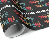 メリー&ブライトレトロカラフルクリスマス ラッピングペーパー (ロールコーナー)