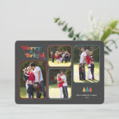 メリー&ブライトレトロカラフルフォトクリスマスホリ シーズンカード (スタンド正面)