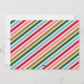 メリー&ブライトレトロカラフル2枚フォトクリスマス シーズンカード (裏面)