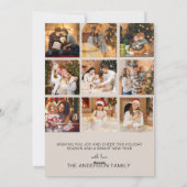 メリー&ブライトレトロクリスマスフォト シーズンカード (裏面)