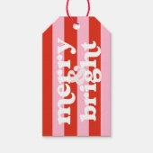 メリー&ブライトレトロクリスマスプレゼントラベル ギフトタグ (正面)