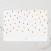 メリー&ブライトレトロフォトクリスマス金ゴールド 箔シーズンカード (裏面)