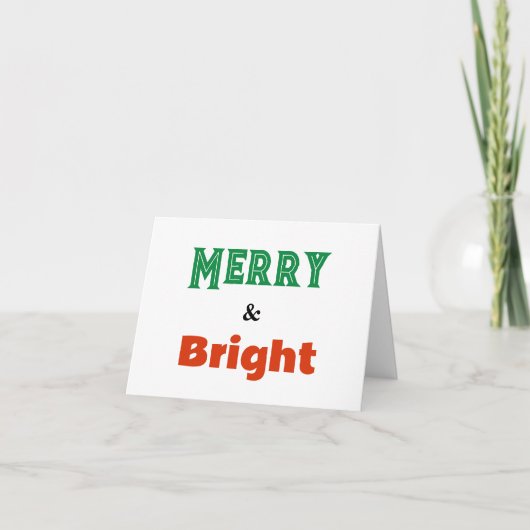 メリー&ブライトワードフェスティバルミニマリスト シーズンカード (正面)