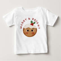 メリー&ブライト かわいいクリスマス 子供服Tシャツ 
