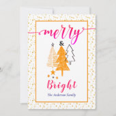 メリー&ブライト オレンジ セリセ ピンク クリスマス (正面)