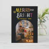 メリー＆ブライト カラフルなクリスマスの写真 シーズンカード (スタンド正面)