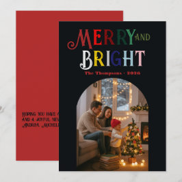 メリー＆ブライト カラフルなクリスマスの写真 シーズンカード