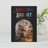 メリー&ブライト カラフルなクリスマスの写真 シーズンカード (スタンド正面)