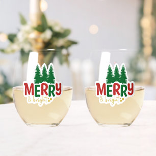 メリー&ブライト クリスマスの季節 ステムなしワイングラス
