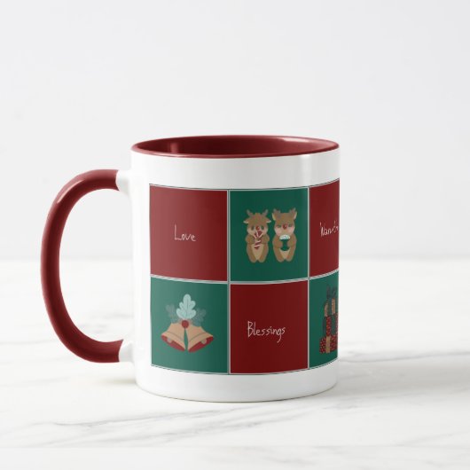 メリー&ブライト クリスマスコーヒーマグ マグカップ (左)