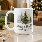 メリー&ブライト クリスマスツリー 家族の思い出 コーヒーマグカップ