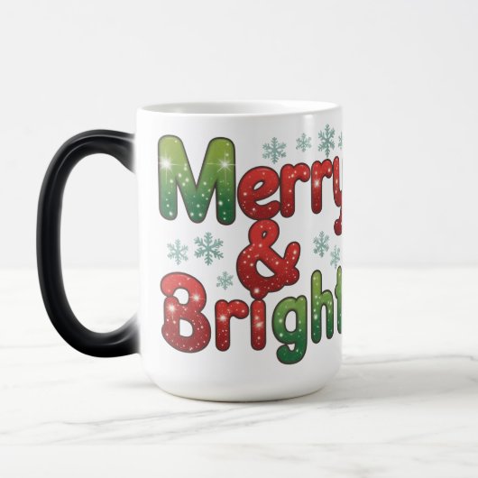 メリー&ブライト クリスマス カラーモーフィング マグ 15oz (左)
