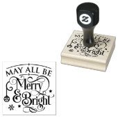 メリー＆ブライト クリスマス スクラップブック ラバー スタンプ (押印)