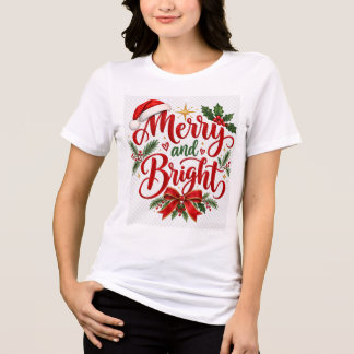 メリー&ブライト クリスマス トライブレンドTシャツ