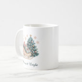 メリー&ブライト クリスマス ホリデー コーヒーマグカップ (正面左)