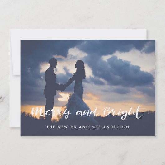 メリー&ブライト シンプル写真オーバーレイ シーズンカード (正面)