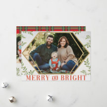 メリー＆ブライト ジオメトリック クリスマス カード