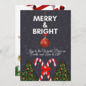"メリー&ブライト ジョイフルクリスマスカード" シーズンカード (正面/裏面)