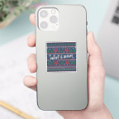 メリー＆ブライト ダサいクリスマススウェーター シール (スマートフォン)